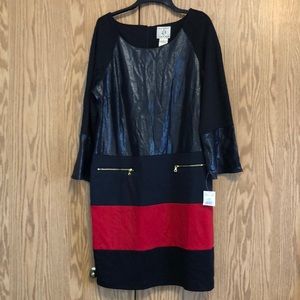 NWT Black & red elegant women dress size 14